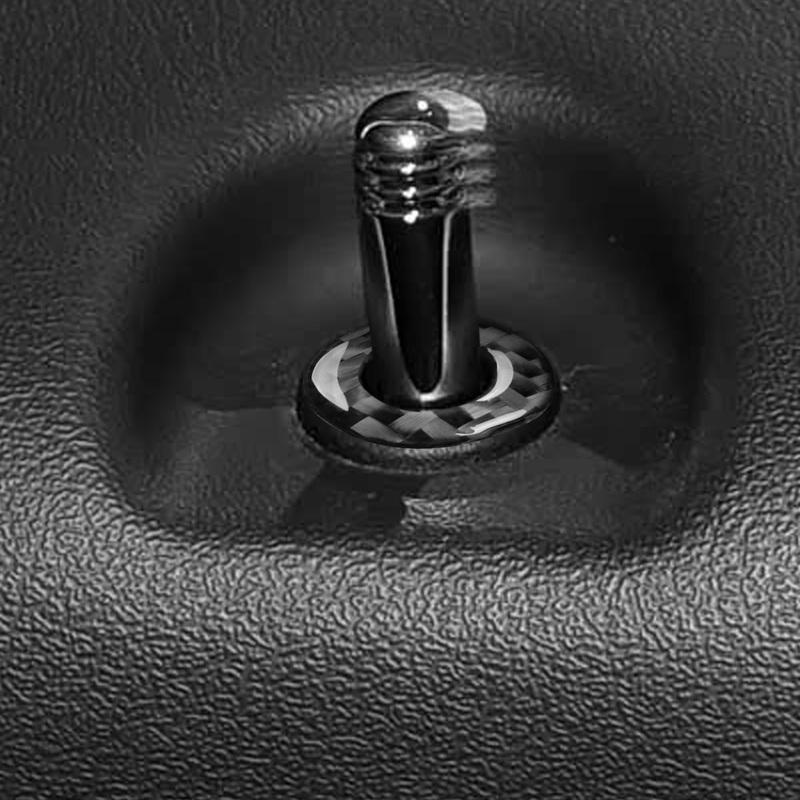 Car Interior Accessories Fit for 2009-2017 Jeep Patroit Compass Door Lock Ring Window Lift Switch Panel Carbon Fiber Sticker