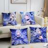 GAME Skirk Genshin Cushion Cover Comfortable Soft Pillow Case for Sofa Living Room Home Office Decor Protective Covers
