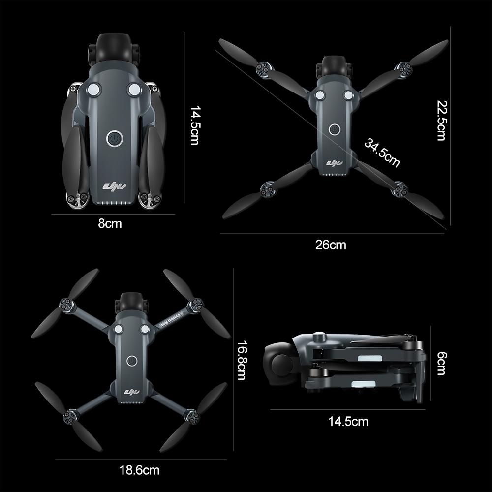 2026 V988 Drone Professional 8K HD Dual Camera Remote Control with 5G WIFI Large Screen FPV Foldable Quadcopter RC Dron