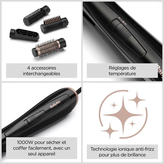 Blasbürste – BaByliss – AS126E Perfect Finish 4-in-1 – 1000 W