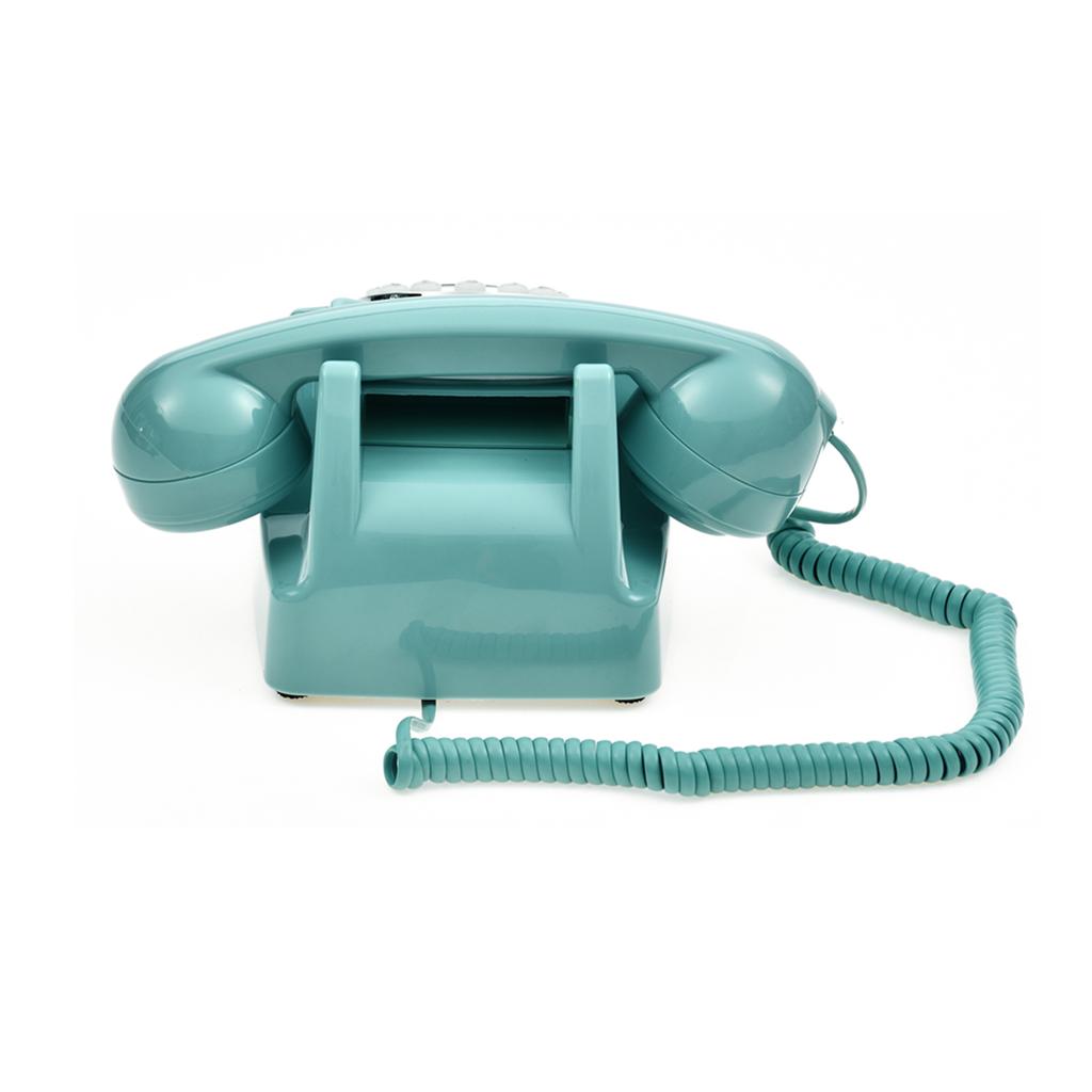 Schnurgebundenes Desktop-Telefon im 80er-Jahre-Vintage-Retro-Stil, Schreibtisch-Festnetztelefon, unterstützt Klingeltonlautstärke