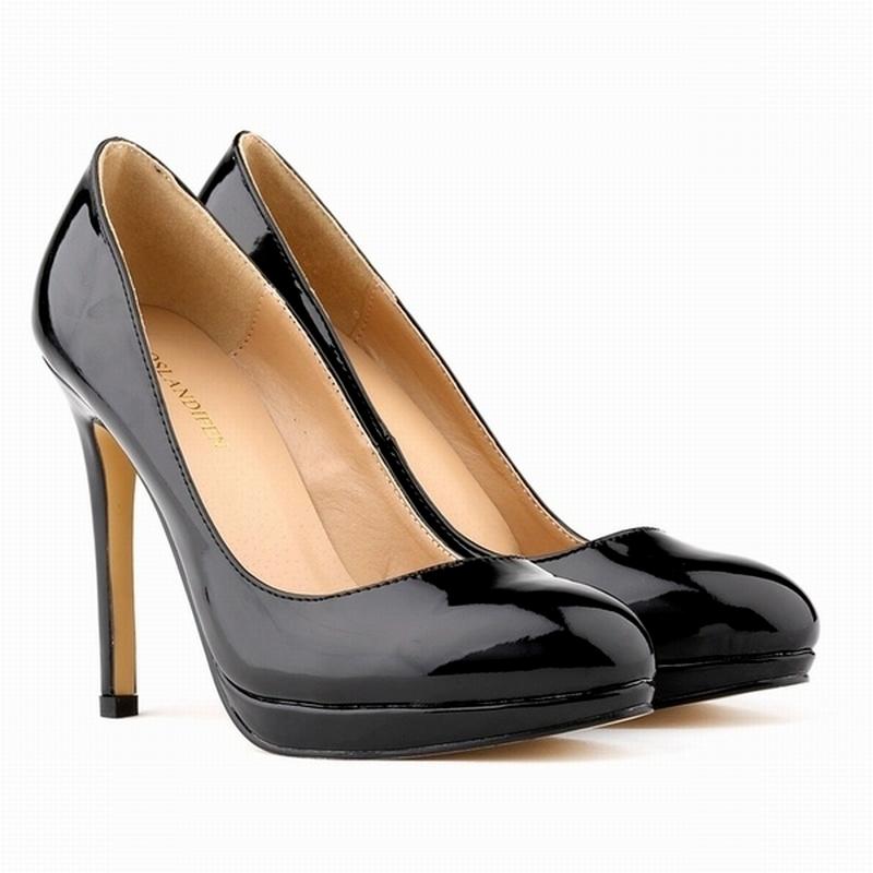 Women Stilettos Platfrom Pumps Sexy 11cm Round Toe High Heels Shallow Elegant Lady Office Party Wedding Shoes