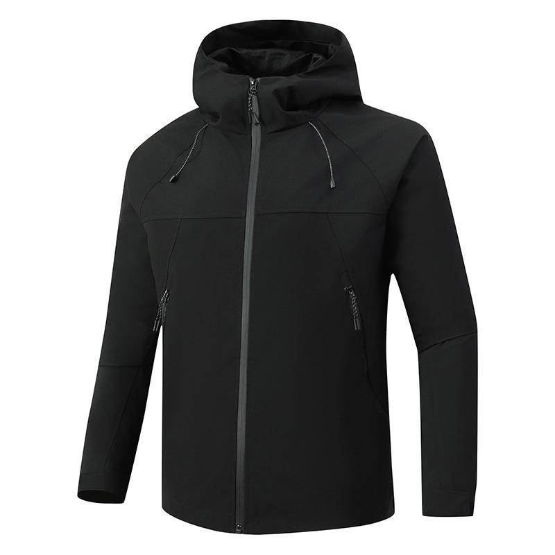 Veste Couleur Unie pour Homme Nouveau Costume d'Alpinisme Mince Monocouche d'Extérieur Coupe-vent Coupe-vent Couple
