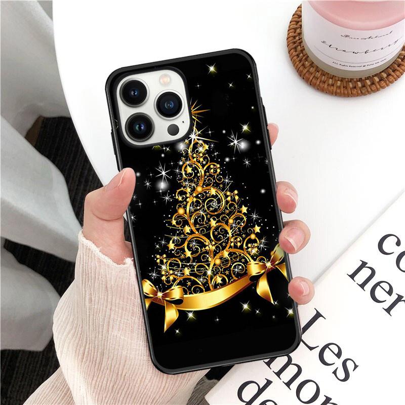 Merry Christmas Tree New Year Phone Case For Iphone 14 13 12 11 Pro Max Xs Xr X 8 7 Plus Se Mobile Phone Cases Funda Cell