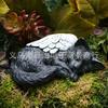 Grădină de Casă Artă de Grădină Sculptură Statuie Memorială pentru Animale de Companie Ornament Statuie Pisică Memorială pentru Animale de Companie