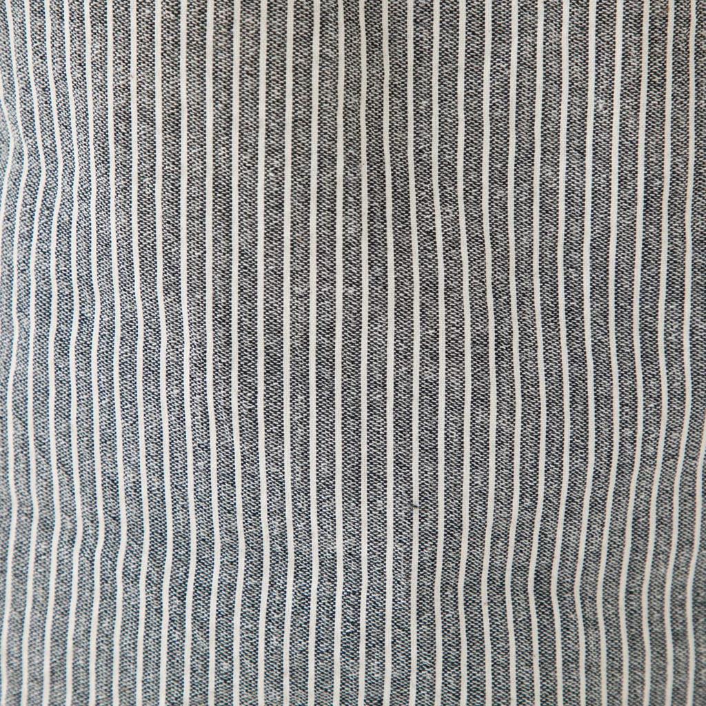 Watanosato Made in Japan Hickory Pattern Crepe Woven Casual Jinbei for Boys (Size 90, Gray Stripes)