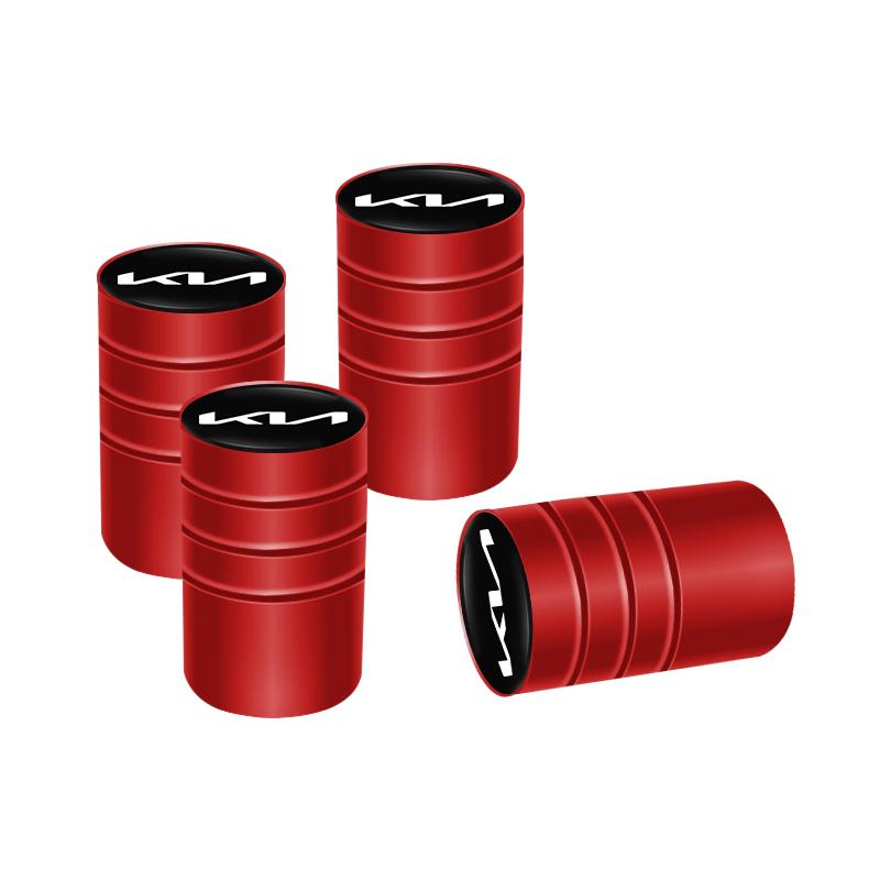 BBDQ9 4 Pack Aluminum Alloy Car Wheel Tire Valve Cover Stem Cover for Kia KN K3 K9 Sportage Ceed Picanto Rio Accessories
