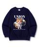 UNION GARMENTS Space Bubble Cat Premium Double-Sided Oversized Sweatshirt 4 Colors