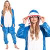 Women's Pajama Jumpsuit Kigurumi Onesie Costume Blue Shark 155-165 M