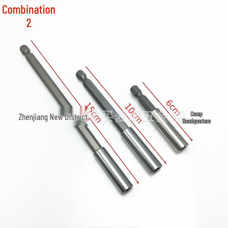 Magnetic 1/4" Hex Key Extension Rod for Air Screwdriver
