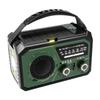Outdoor Survival Weather Radio AM/FM/WB NOAA Solar Hand-cranked Rechargeable Power Bank Bluetooth-Compatible Speaker SOS Alarm