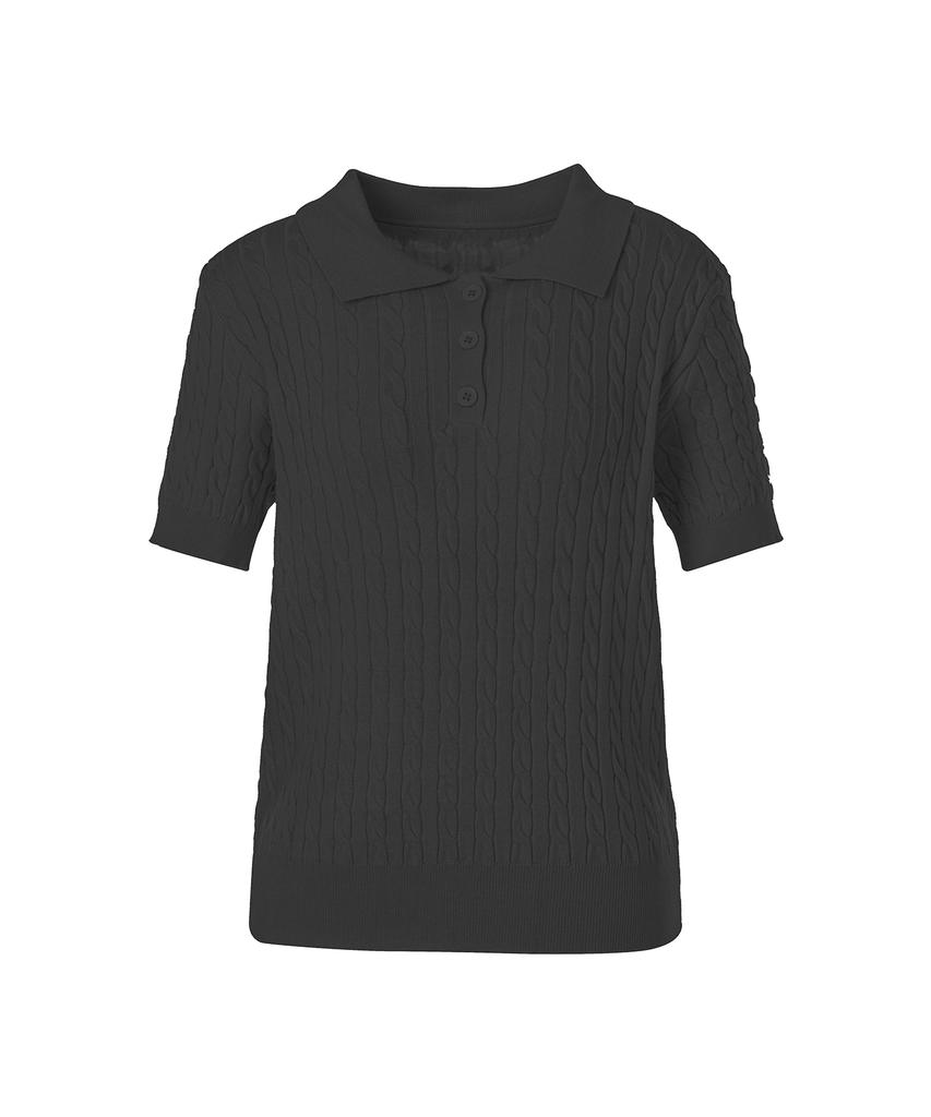 VISITINNEWYORK Collar Neck Cable Knit (Vb3Skf1)