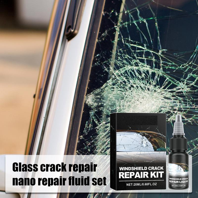 Glasriss-Reparaturflüssigkeit, 20 ml, Window Restore Windschutzscheiben-Reparaturflüssigkeit, lang anhaltende Lösung für Autoglasrisse und