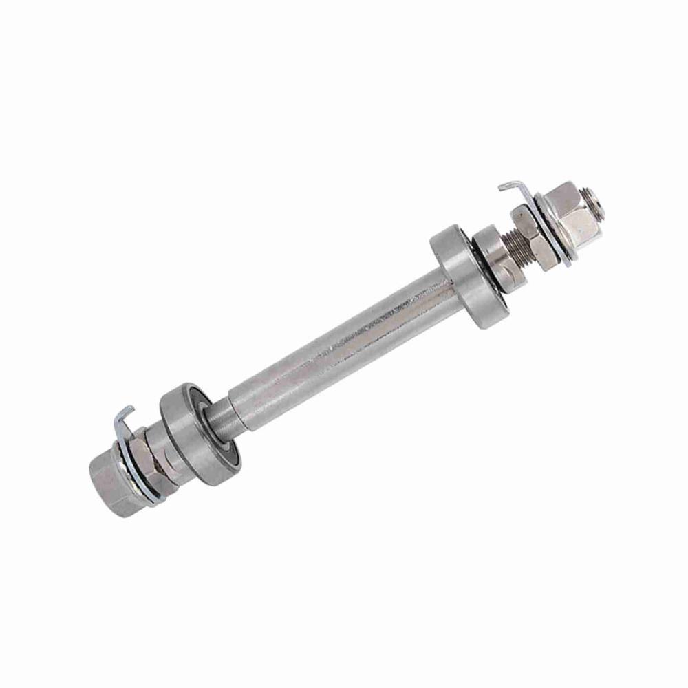 Durable Length 140mm 180mm Bike Wheel Hub Axle 6000 Bearing Sliver Solid Shaft Lever Metal Front Rear Hub Axle Bike Repair