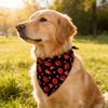 Yousheng Valentine's Day Dog Bandana Dog Triangular Bib with Love Heart Prints Cute Pet Scarf for Small Medium Large Dogs Cats Party Wedding