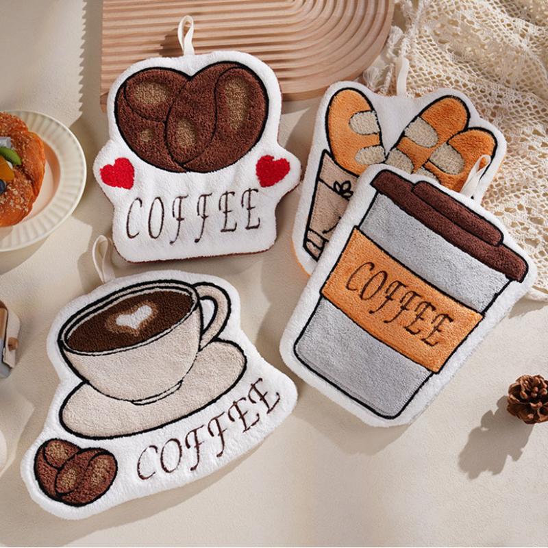 Hand Towel Absorbent Hand Cloth Hand Towel For Kitchen Bathroom Hand Cloth Cartoon Hand Towels Convenient Hanging Towel For Hand