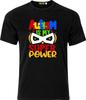 Autyzm to moja Supermoc  Zabawny Humor Pełnokolorowy D.T.F  T-shirt