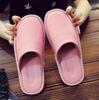 Spring Autumn Indoor Shoes Men's Woman Slippers Plus Size 35 46 Man Concise  Brown Simple Leather Home Slippers For Men