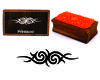 Printtoo Decorativo Tribal Design Retangular Bloco de Carimbo de Borracha de Madeira