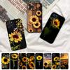 Güzel çiçek ayçiçeği telefon kılıfı için Iphone 8 7 6 6s artı X Se 2020 Xr Xs 14 11 12 13 Mini Pro Max mobil kılıf