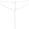 Zilveren ketting met zirkonia's, gewicht van het product 2,56 gr (2197058)