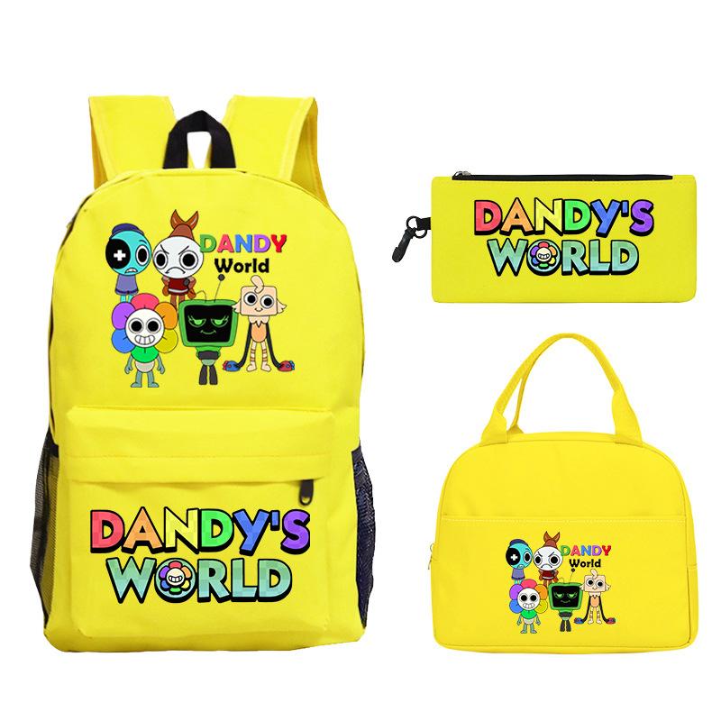 Game Dandy'S World Around Personalized Print Student Bag Casual Pencil Bag Lunch Bag