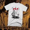 Retro Anime Vintage Akira T-shirt Cyberpunk Neo Tokyo Japan, Kaneda, Kanji, Moto