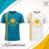 2026 New Kazakhstan Ethnic Style Printed Football T-shirt Men's Breathable Quick-drying Soccer Jersey Unisex Street O-neck Top
