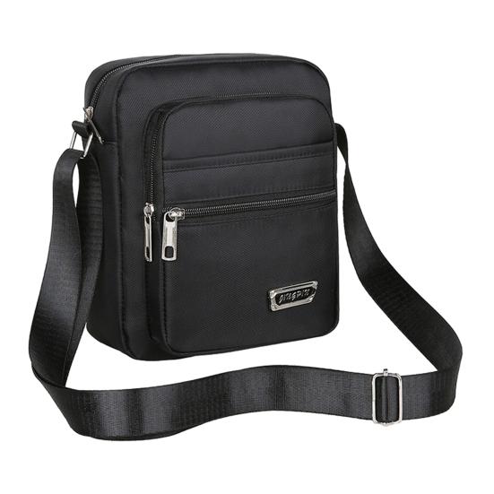Pánská malá crossbody taška s více kapsami, taška přes rameno, voděodolná, lehká, na ulici, do práce, na dojíždění
