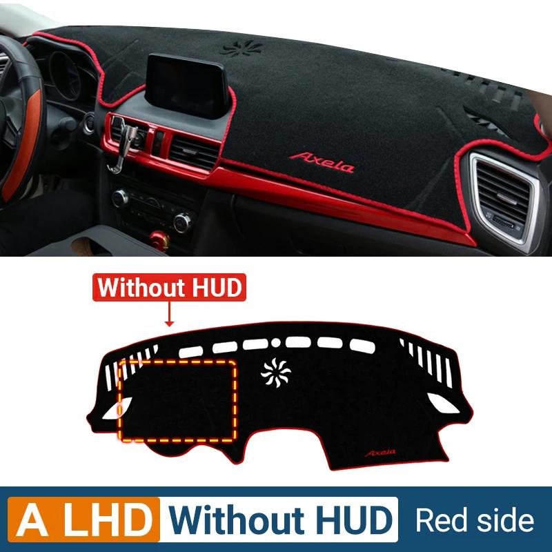 Couverture de tableau de bord de voiture Évitez la lumière Pad Pare-soleil Tapis anti-UV Tapis antidérapant Accessoires pour Mazda 3 BM 2014 2015 2016 2017 2018