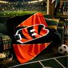 Bengals Team Logo Artwork Decke Leichte Flanel Bettdecke Perfekt für Reisen, Camping, Wohnzimmer, Büros, Sofas, Fan Weihnachtsgeschenk