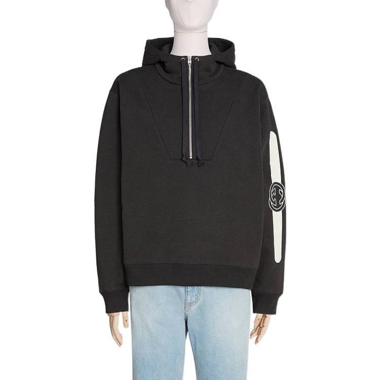 Gucci Mikiny Pánské Černé S Kapucí Neodnímatelná Střední 627079-XJCOH-1059