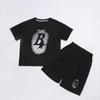 Summer Boys Alphabet T-Shirt Tops+Shorts Pant Student Workout Sets School Kids 2 PCS Tracksuit Children Jogging Outfits