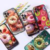 Donuts Cute Phone Case For iPhone 15 14 11 12 13 Mini Pro XS Max Cover 6 7 8 Plus X XR SE 2020 Funda Shell