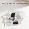 Mini Size Acrylic Photo Frames Transparent DIY Photo Frames  Refrigerator Use