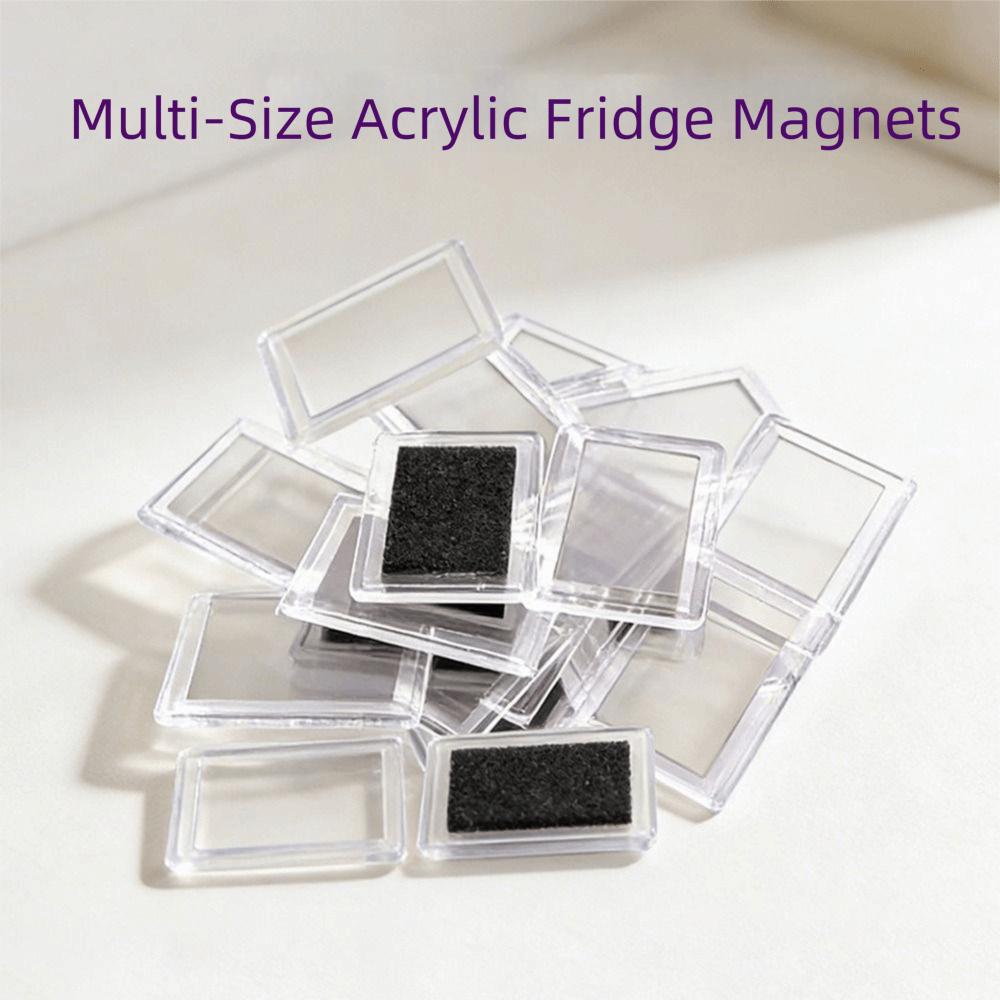 Mini Size Acrylic Photo Frames Transparent DIY Photo Frames Refrigerator Use