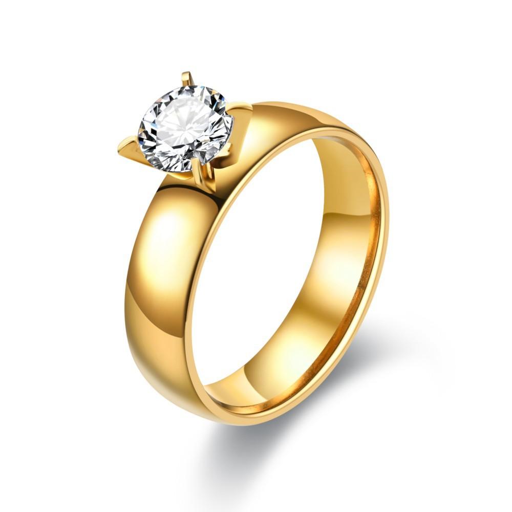 Simple Stainless Steel Smooth Circles Rings For Women Men Fashion Jewelry Valentine's Day Gifts Size 6-12