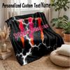 Monster Energy Custom Flannel Throw Blanket Print Your Name Text Soft Warm Blanket Holiday Present