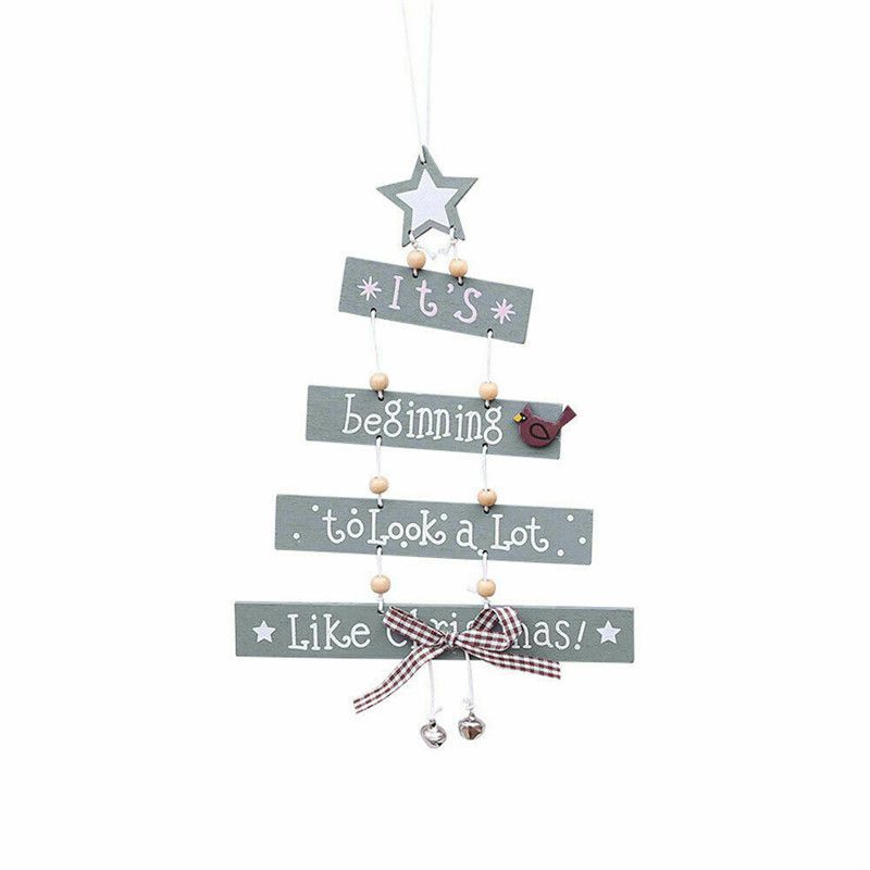 Exquisite Christmas Wooden Pendant Ornament For Elegant Home Party Decor