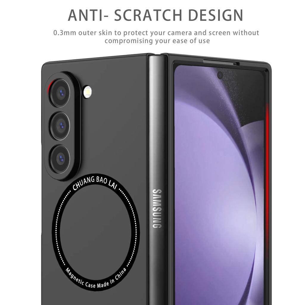 Anti-Dust Folding Cover Case for Samsung Galaxy Z Fold7 5G Fold 7 Fold6 Fold 5 6 4 3 Fold4 Fold5 Fold3 Wireless Charging Support
