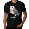 Snow Owl T-Shirt Funny T Shirts Dark Humor T Shirt Men 100% Cotton Luxury Brand Anime T Shirts Oversize T-Shirt