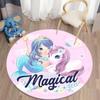 Covor rotund cu desene animate Covoare imprimate cu unicorn sirenă Bucătărie Dormitor Covor Sufragerie Covoare pentru copii Covoraș de joacă pentru copii