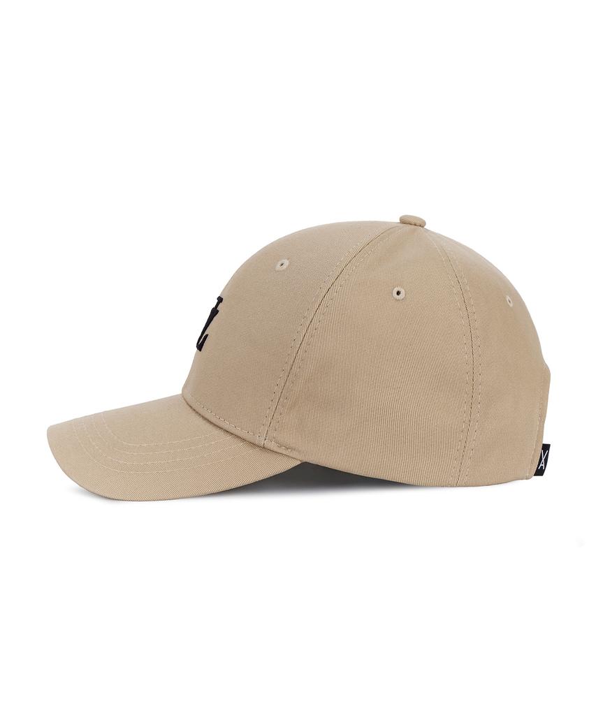 Bajal [Unisex] 3D Monogram Logó Túlméretezett Baseball sapka Bézs
