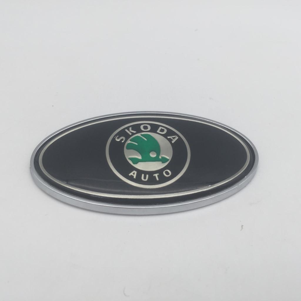1 Stück 3D neu für SKODA Auto Karosserie Fenster Kotflügel Seite Emblem Abzeichen Aufkleber hinterer Heckstoßstange Kofferraum Aufkleber Styling Zubehör