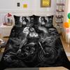 Beauty Skull Printed Home Textiles Twin Full Size Polyester Bed Clothes Teens Highend Soft Comforter Cover Sets