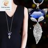 Autumn & Winter Fox Fur Women’s Sweater Necklace – Unique & Stylish Long Chain Accessory