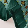 Simple 1 Modern Butterfly Printed Matte Fitted Sheet, Bedroom Printed Bed Cover, Bedding Excluding Pillowcases