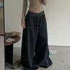 Damen Jogginghose Herbst Locker Weitbein Hose Streetwear Lässig Reißverschluss Fliege Damen Hose