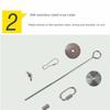 2Pcs Stainless Steel Bird Cage Food Holder Rust-proof Adjustable Length Parrot Fruit Skewers Easy To Install with Hook