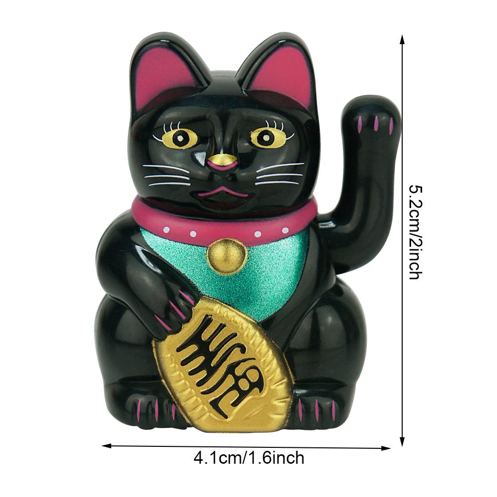 Chinese Lucky Cat Solar Beckoning Fortune Cat Automatic Waving Cat Cute Lucky Cat Craft Art Home Shop Hotel Shop Decoration
